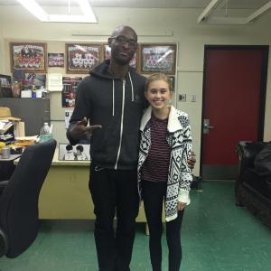 Emily with Julius Onah, director of Broken Arrows, Nov. 2015