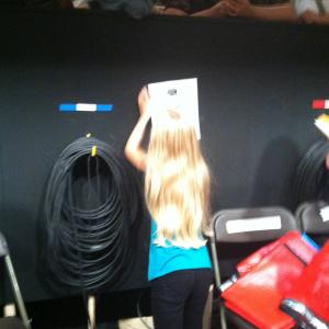 August, 2011- On the set of Austin and Ally.