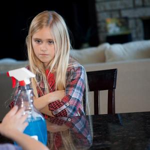 Emily on set of My Life Undecided trailer playing a neighborhood bully Feb 2011