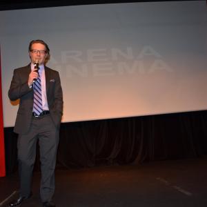 Miles Doleac at Q and A for The Historian Arena Cinema Los Angeles CA