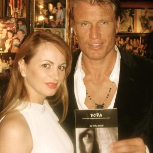 Delia Antal  Dolph Lundgren DORA by Delia Antal book signing at Ciros Pomodoro fundraising for the children in Pakistan 31st of January 2011