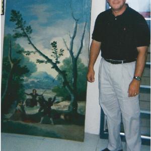 FBI Senior Investigator Robert Wittman with Francisco Goya's 