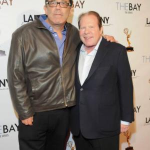 Victorino Noval and Bob Lorsch celebrate The Bay The Series Daytime Emmy Nomination for Outstanding New Approaches Drama Series