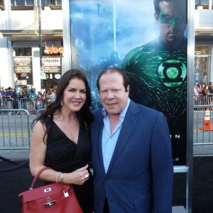 Kira  Bob Lorsch on the Red Carpet for the premiere of Green Lantern