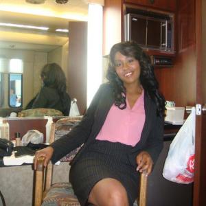 On the Set of Courage relaxing in my trailer
