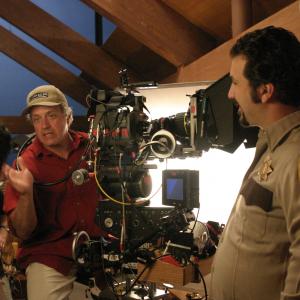 On Set of Red Riding Hood Joe di Gennaro Camera Operator with Joey Fatone Big Bad Wolf