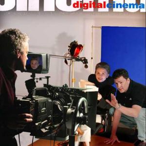 Cover Digital Cinema Magazine  July 2002 L to R Joe di Gennaro Director of Photography Faye Dunaway BlueMother Scott Billups Director Mid Century