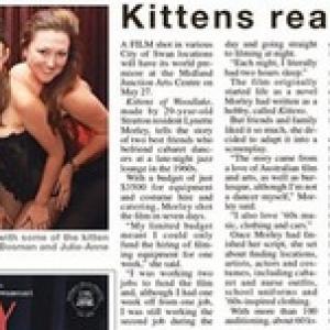 Lynnette Morley (R) Kittens of Woodlake Newspaper Shoot