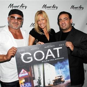 Al D'Menna, Lorraine Ziff and Paul Borghese at GOAT red carpet