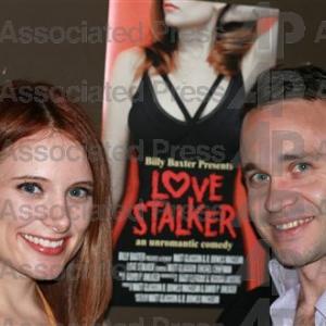 Actress Rachel Chapman and directoractor Matt Glasson are seen in Brooklyn New York promoting their upcoming film Love Stalker