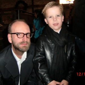 Blake with Stephen Soderbergh at the Contagion wrap party in Chicago - Unfortunately all of Blake's scenes were cut, but he had an incredible time filming