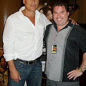 Screenwriter Ron Podell with actor Steven Bauer 2010 AOF Film Festival Pasadena Calif