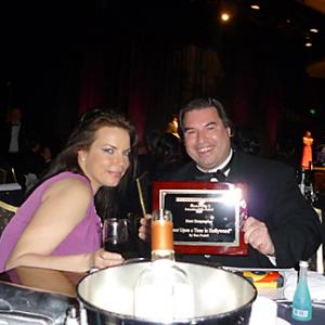 Ron Podell winner of the Best Screenplay Award and actress Lisa Crosato 2009 Cinema City Film Festival Beverly Hills Calif