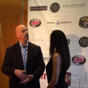Interviewed on the red carpet at the premiere screening of Appetites