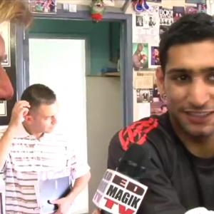 Professional Boxer Amir Khan (former two-time World Champion) and Pete Allman