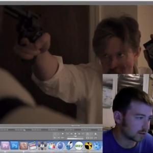 Editing a sequence for 'Three Badgers'(2012) alongside Director Ethan Gibbs