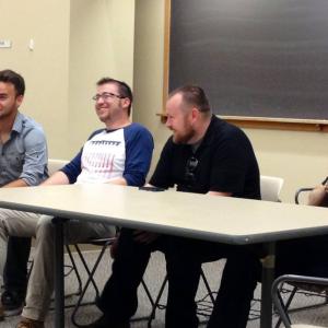 On a directing panel at the 2013 Indie FIlm Con alongside Andrew Bennett Zack Parker from Along the Tracks Inc and Jakob Bilinski from Cinephreak Films