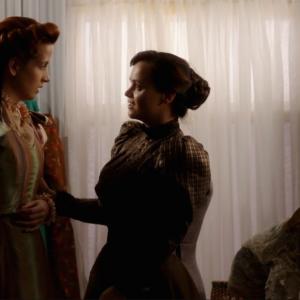 Kimberly-Sue Murray and Christina Ricci in The Lizzie Borden Chronicles.