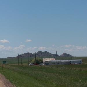 Crow Buttes overlooking the prairie in Harding County