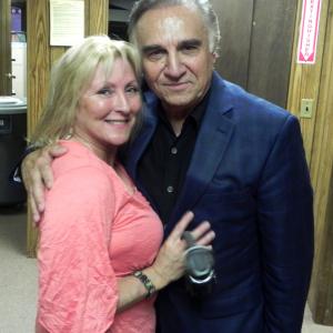 Actor Tony LoBianco & LynnAnne Daly on the set of Director Fred Carpenter's 'SEND NO FLOWERS'