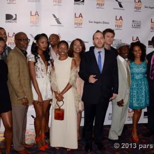 RACHAE THOMAS WITH CAST OF LIFE OF A KING AT LAFF