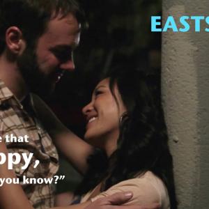 John Halbach (Ian) and Constance Wu (Kathy) on EastSiders.