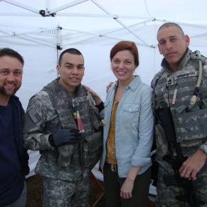 On set of Army Wives