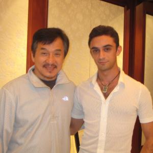 Christian Bachini and Jackie Chan in Beijing, 2009