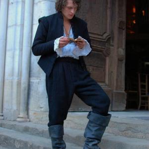 Ryan Spong on set of The First Musketeer in France