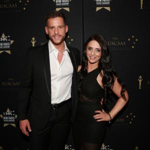 The AUSCAAs Red Carpet Dan Ewing and Nancy Rizk