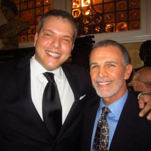 John Mancini at the HOLA Awards 2010 with Tony Plana