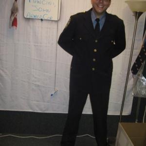John Mancini fitting for an NYPD Police Officer for the TV Series Life On Mars