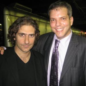 John Mancini as a Businessman on the set of Hungry Ghosts with director Michael Imperioli