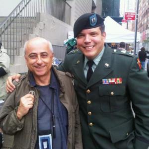 John Mancini as Army General on the set of 