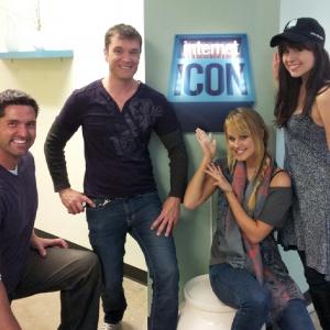 Actor Photo op from the set of 'Internet Icon: Season 2' at Los Angeles Center Studios