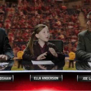 Ella Anderson Fios Football Girl Doing her thing with Terry Bradshaw