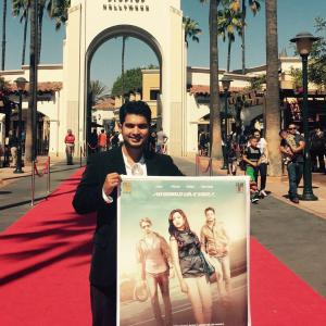 Asif Akbar at the U.S. Premiere of Unknown Love at Universal Studios Hollywood on August 23, 2015.