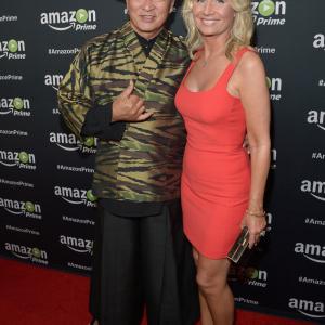 Cary-Hiroyuki Tagawa and Deidre Madsen at event of The 67th Primetime Emmy Awards (2015)