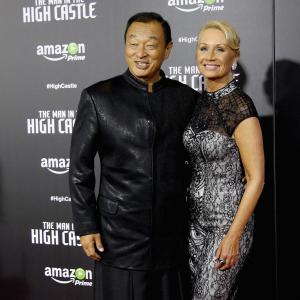 Cary-Hiroyuki Tagawa and Deidre Madsen at event of The Man in the High Castle (2015)