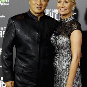 CaryHiroyuki Tagawa and Deidre Madsen at event of The Man in the High Castle 2015
