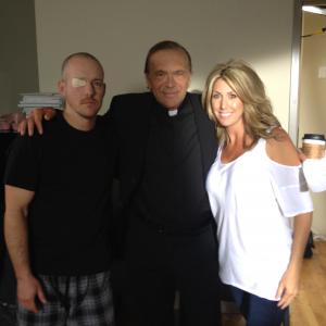 On the set of Hostage with Actors Nick Mancuso and Holt Boggs