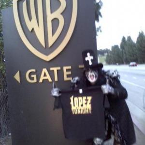 Fifi Larue on the Lopez Tonight show at the WB Gate