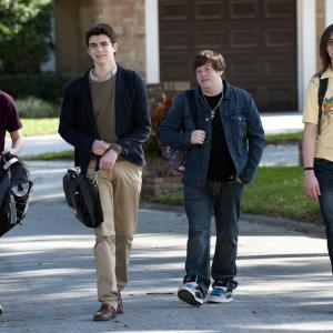 Still of Bubba Lewis, Mark L. Young, Joey Pollari and Zack Pearlman in The Inbetweeners (2012)