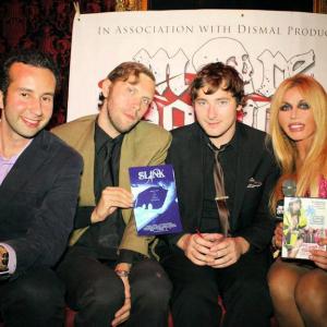 Paul Tirado Jared Masters Dawna Lee Hensing and Adam Trash at the MoreHorror Magazine interview at the Shrinkfest 2012 Opening Night