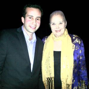 Actors Paul Tirado and Sally Kirkland in The Wayshower premiere at the Arclight Cinerama Dome