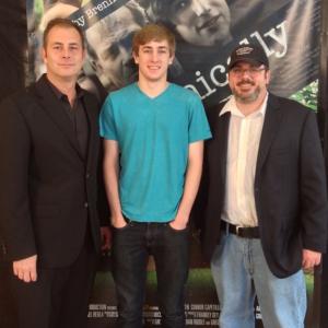 (L-R) Producer Michael Mullins, Charles Tyler, Director Dan Riddle at the premiere of Technically Crazy May 2013