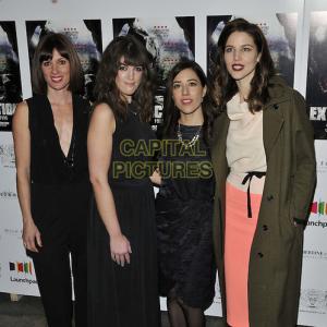 Angela Peters Emma Lillie Lees Dolores Reynals and Sarah Mac at the Extinction Jurassic Predators Premiere Leicester sQAURE