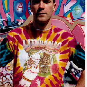 Greg Speirs  creator of the famous tiedye uniforms worn by Sarunas Marciulionis  the 1992 Lithuania Olympic basketball team  featured in The Other Dream Team