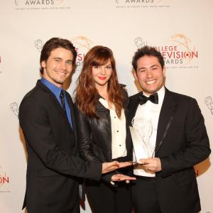Brent Martin with Amber Tamblyn House MD and Jason Ritter The Class The Event at the 32nd College Television Awards