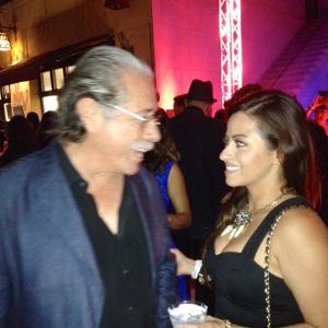Edward James Olmos and Marisol Doblado at Filly Brown Gala Premier